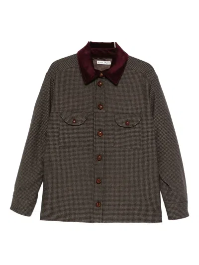 BLAZÉ MILANO BUTTONED CORDUROY-COLLAR JACKET