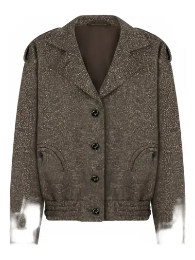 Blazé Milano Buttoned Military Coat In Green