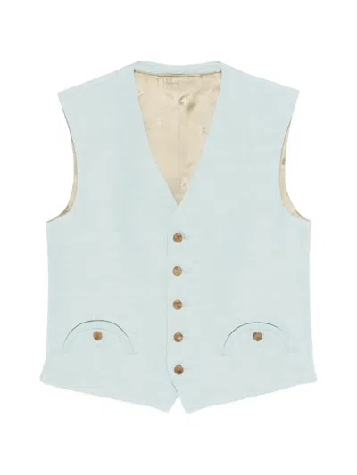 Blazé Milano Buttoned Waistcoat In Blue