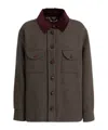 Blazé Milano Buttoned Wool Blend Jacket In Black