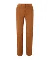 Blazé Milano Casual Pants With Belt Loops In Brown