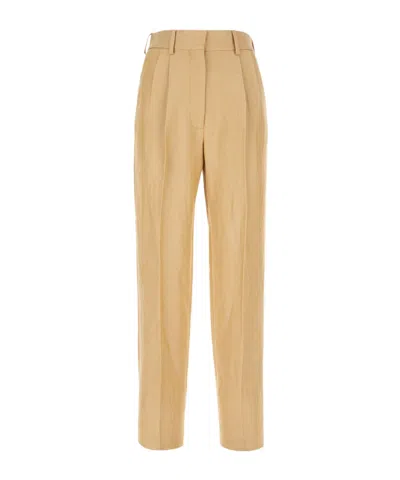Blazé Milano Casual Pants With Belt Loops In Brown