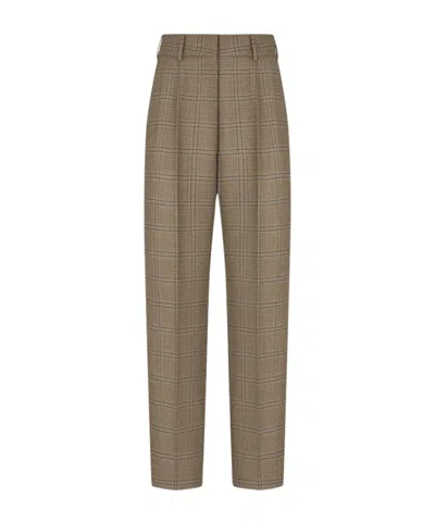Blazé Milano Casual Trousers With Belt Loops In Brown