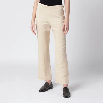 Blazé Milano Champagne-tone Straight-leg Trousers In Neutral