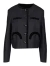 Blazé Milano Maine Bolero Jacket In Black