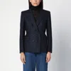 Blazé Milano Charmer Wool And Cashmere Double-breasted Pinstripe Blazer In Beige