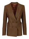 Blazé Milano Charmer Blazer Jackets Brown In Brown