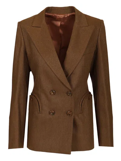 Blazé Milano Charmer Blazer Jackets Brown