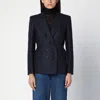 Blazé Milano Charmer Wool And Cashmere Double-breasted Pinstripe Blazer In Beige