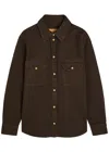 Blazé Milano Blaze Milano Clapotis Berber Shirt In Brown