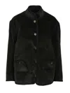 Blazé Milano Classic Touch Curly Jacket Jackets Green In Black