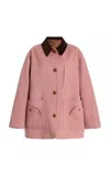 Blazé Milano Clelia Wool-cashmere Jacket In Pink