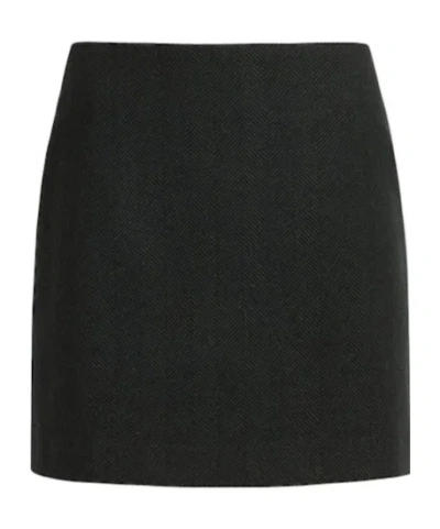 Blazé Milano Coci Wool Mini Skirt In Black