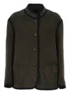 Blazé Milano High Collar Casual Jacket In Black