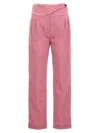 Blazé Milano Cool & Easy Pleat-detail Virgin Wool Trousers In Pink
