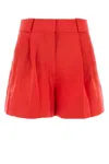 Blazé Milano Blaze Milano Coral Silk Blend Flica Selle Shorts In Red