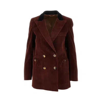 Blazé Milano Corduroy 'everyday' Jacket In Red