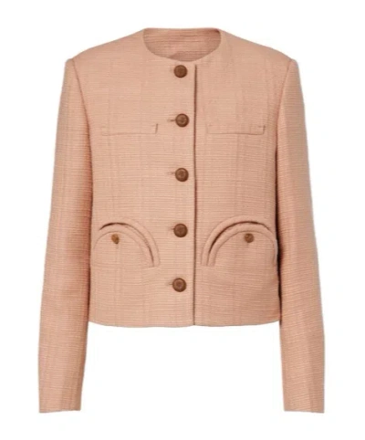 Blazé Milano Shamo Cotton-blend Jacket In Pink