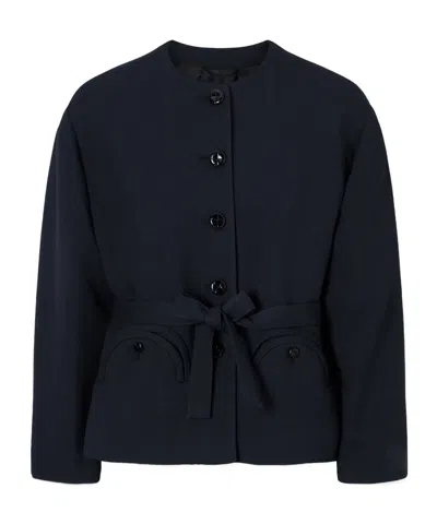 Blazé Milano Dales Crepe Jacket In Black