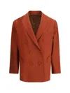 Blazé Milano Nightbreak Dehel Blazer Back Slit In Brown