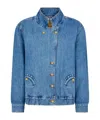 Blazé Milano Nariida Maya Oversized Denim Jacket In Blue