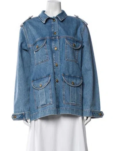 Pre-owned Blazé Milano Denim Jacket In Blue