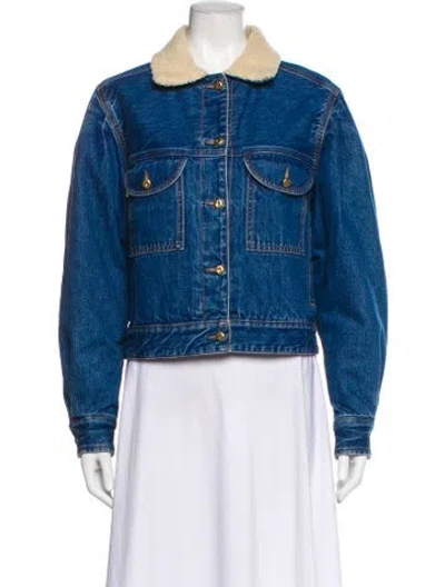 Pre-owned Blazé Milano Denim Jacket In Blue