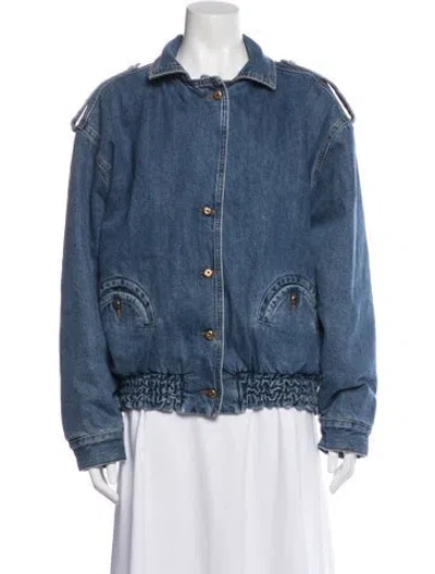 Pre-owned Blazé Milano Denim Jacket In Blue