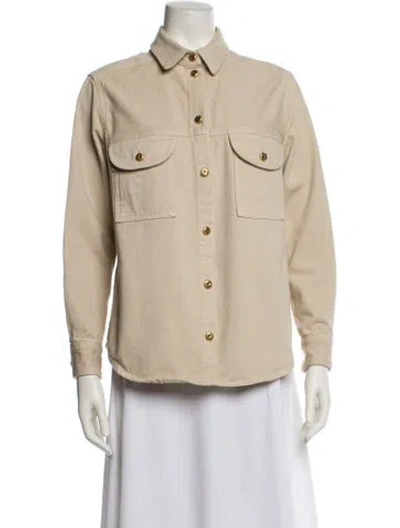 Pre-owned Blazé Milano Denim Jacket In Neutral