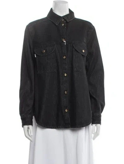 Pre-owned Blazé Milano Denim Jacket W/ Tags In Blue
