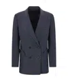 Blazé Milano Double-breasted Blazer In Black