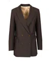 Blazé Milano Double-breasted Blazer In Black