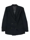 Blazé Milano Double-breasted Blazer In Black