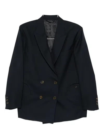 Blazé Milano Double-breasted Blazer In Black