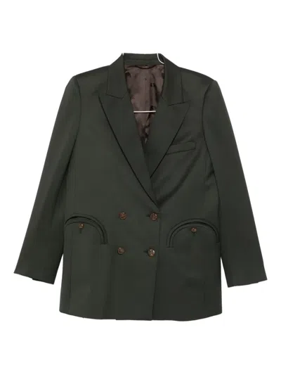 Blazé Milano Double-breasted Blazer In Black