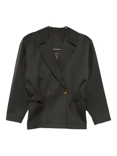 Blazé Milano Double-breasted Blazer In Black