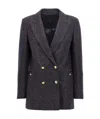 Shop Blazé Milano Tatiana Blazer In Black