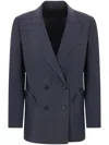 Blazé Milano Double-breasted Blazer In Blue