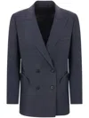 Blazé Milano Double-breasted Blazer In Blue