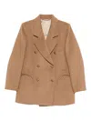 Blazé Milano Double-breasted Blazer In Neutral