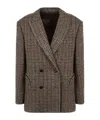 Blazé Milano Double-breasted Coat In Brown