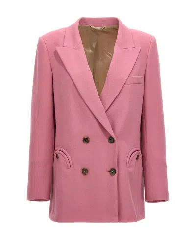 Blazé Milano Double-breasted Suit Jacket In Pink