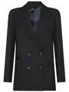 BLAZÉ MILANO DOUBLE-BREASTED VIRGIN WOOL BLAZÉ ALCANARA BLAZER