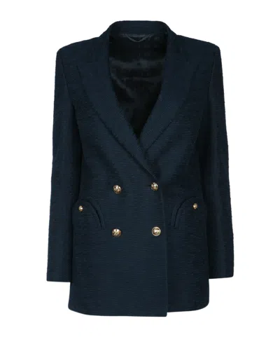 Blazé Milano Double-breasted Blazer In Blue