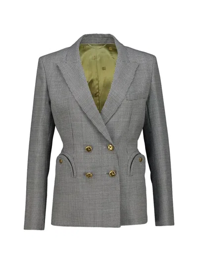 Blazé Milano Double-breasted Blazer In Gray