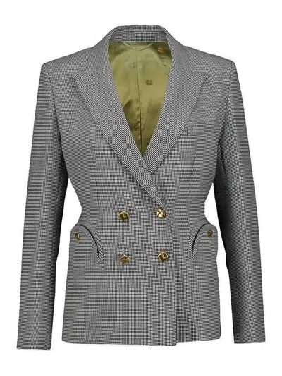 Blazé Milano Blaze Milano Double-breasted Blazer In Gray