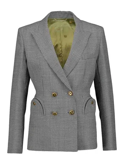 Blazé Milano Double-breasted Blazer In Grey