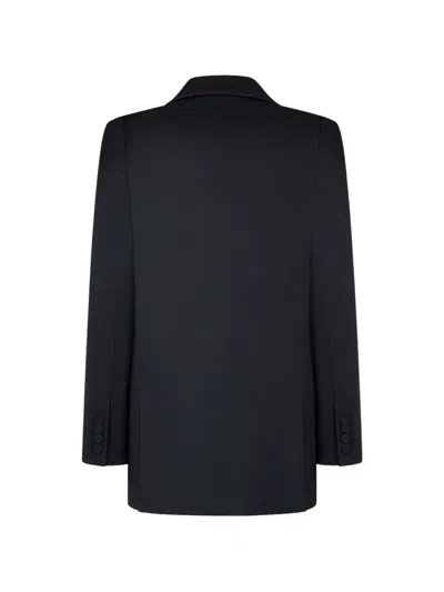 Blazé Milano Double-breasted Peak-lapel Blazer In Black