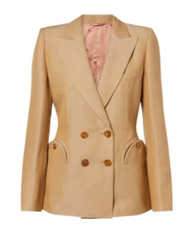 Blazé Milano Double-breasted Suit In Brown