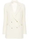 Blazé Milano Resolute Everyday Virgin Wool Blazer In Cream